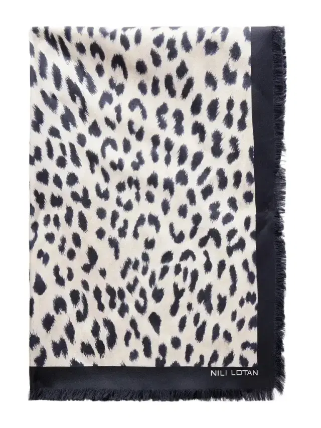 Nili Lotan Savanna Leopard-print Silk Scarf
