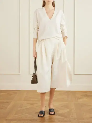 Co Pleated Woven Wide-leg Pants | Thumbnail 2