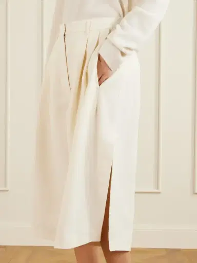 Co Pleated Woven Wide-leg Pants | Thumbnail 5