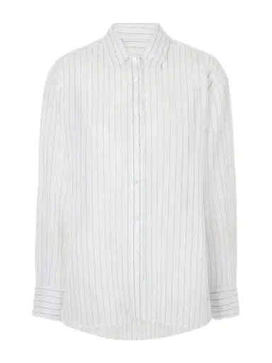 Aflalo Brein Striped Cotton And Silk-blend Voile Shirt | Thumbnail 1
