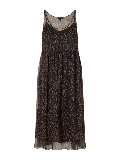 R13 Gathered Tiered Animal-print Silk-chiffon Midi Dress | Thumbnail 1
