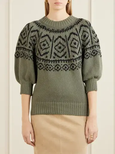 Altuzarra Howard Intarsia-knit Cotton-blend Sweater | Thumbnail 3