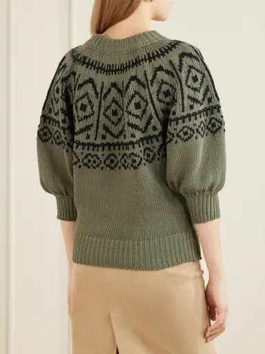 Altuzarra Howard Intarsia-knit Cotton-blend Sweater | Thumbnail 4