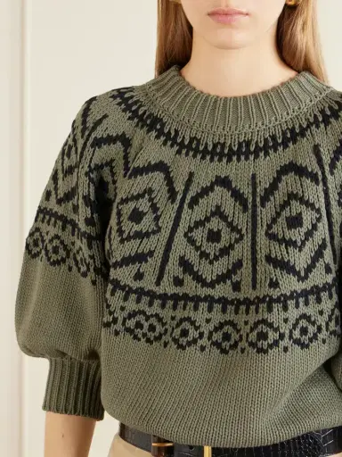 Altuzarra Howard Intarsia-knit Cotton-blend Sweater | Thumbnail 5