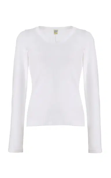 FLORE FLORE Jill Long-Sleeved Cotton Top | Thumbnail 1