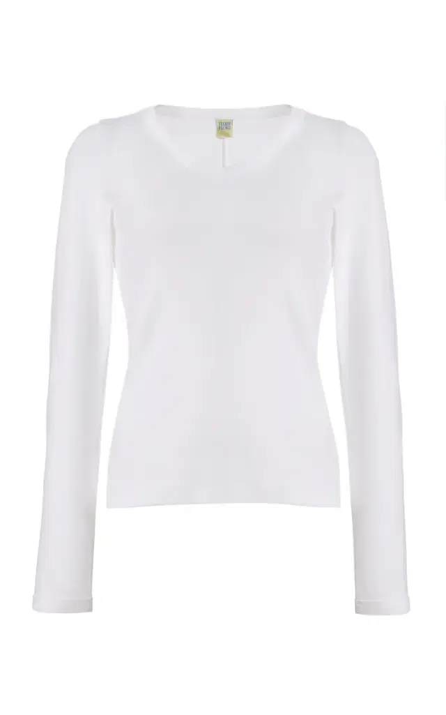 Jill Long-Sleeved Cotton Top