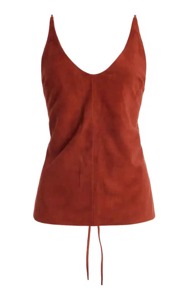 St. Agni Exclusive Suede Tie Top