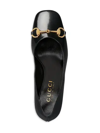 Gucci Women's Signora 50MM Patent Leather Pumps - Black - Size 10.5 | Thumbnail 4