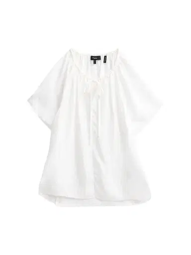 Theory Women's Draped Front-Tie Blouse - | Thumbnail 1 Theory Women's Draped Front-Tie Blouse - | Thumbnail 1