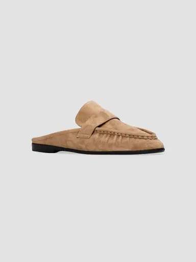 Black Suede Studio Women's Gabby Suede Mule Loafers - Latte Suede - Size 5 | Thumbnail 2 Black Suede Studio Women's Gabby Suede Mule Loafers - Latte Suede - Size 5 | Thumbnail 2