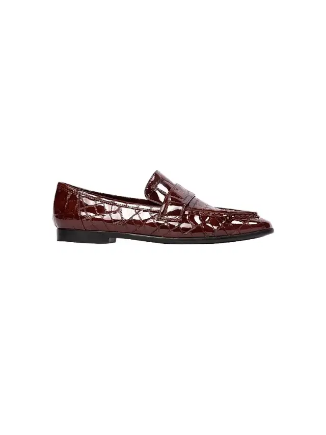 Black Suede Studio Women's Arrow Croc Loafers - Cinnamon Croc