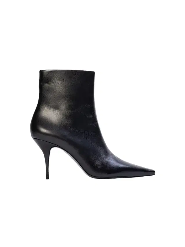 Black Suede Studio Women's Lainey 80MM Heeled Boots - Black Leather