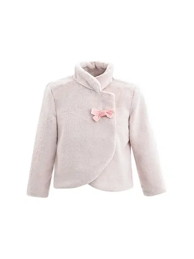 Tulleen Baby Girl's Plush Asymmetrical Coat - Pink 24 Months