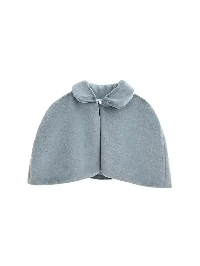 Tulleen Faux Fur Cape - Blue