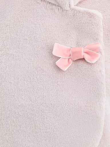 Tulleen Little Girl's Plush Asymmetrical Coat - Pink | Thumbnail 4