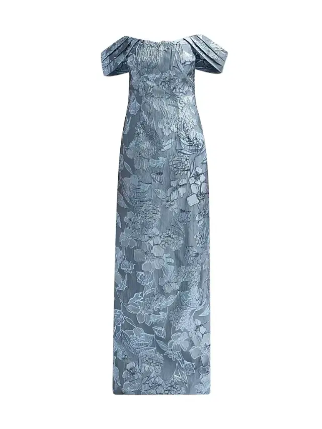 Rene Ruiz Collection Women's Floral Fil Coupe Off-The-Shoulder Gown - Wisteria