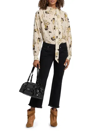 Isabel Marant Women's Tilpa Mini Leather Bowling Bag | Thumbnail 2