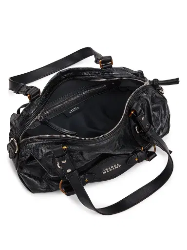 Isabel Marant Women's Tilpa Mini Leather Bowling Bag | Thumbnail 4