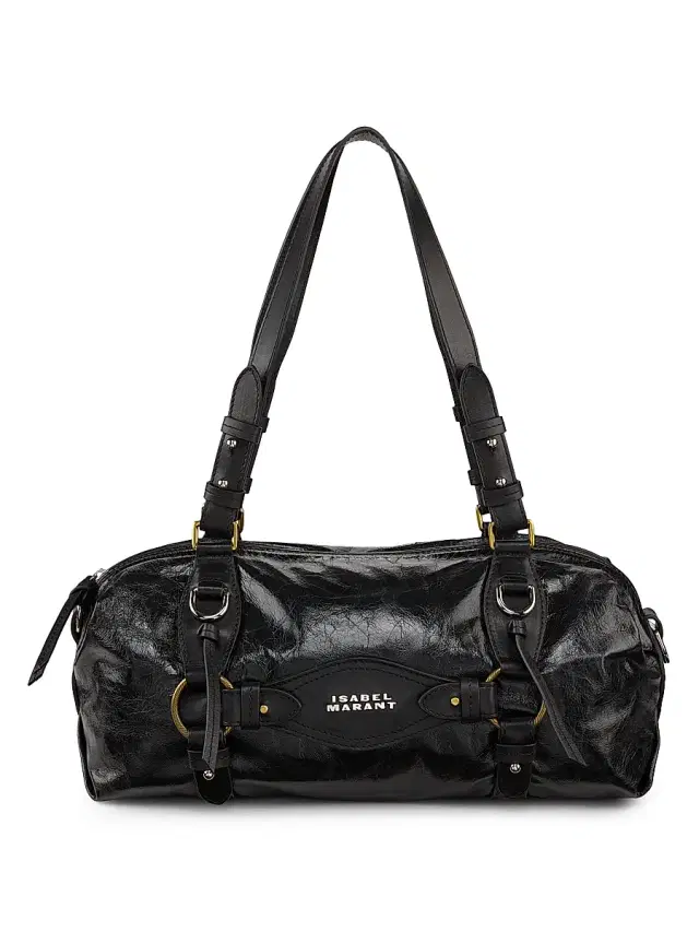 Isabel Marant Women's Tilpa Mini Leather Bowling Bag - Black