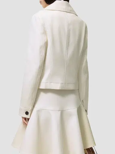 Burberry Women's Cotton Double-Breasted Crop Jacket | Thumbnail 3 Burberry Women's Cotton Double-Breasted Crop Jacket | Thumbnail 3