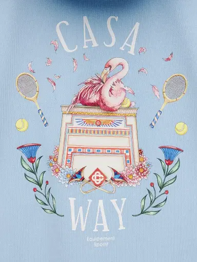 Casablanca Little Kid's & Kid's Casa Way Graphic Hoodie - Loopback Casaway - Size 13 | Thumbnail 3 Casablanca Little Kid's & Kid's Casa Way Graphic Hoodie - Loopback Casaway - Size 13 | Thumbnail 3