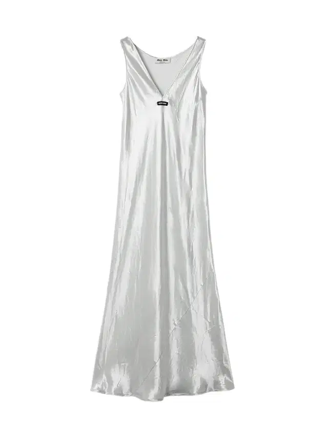 Miu Miu Women's Satin Dress - Silver