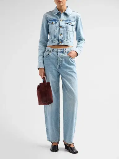 Ksubi Women's Higher Than Heaven Slim Trucker Jacket - Denim - Size XL | Thumbnail 2