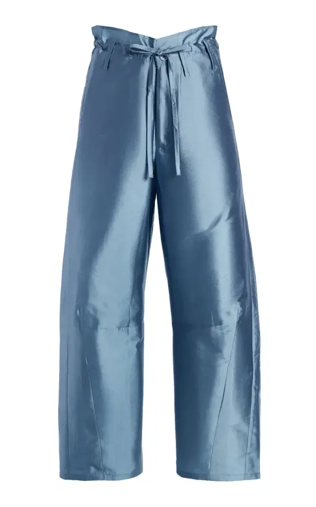 CHAN LUU Techno Taffeta Barrel Pants