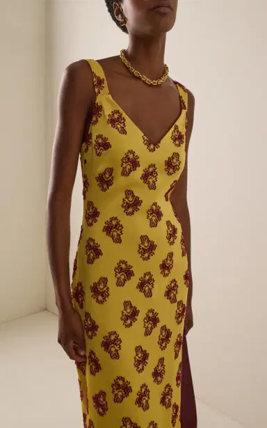 Markarian Dancing Queen Citrine Midi Dress | Thumbnail 4 Markarian Dancing Queen Citrine Midi Dress | Thumbnail 4