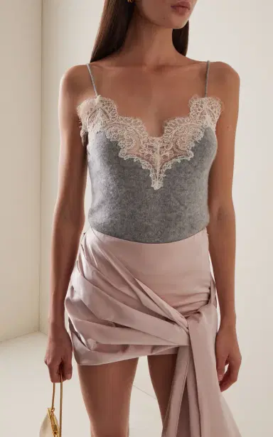 Adam Lippes Beatrix Brushed Cashmere Cami | Thumbnail 3 Adam Lippes Beatrix Brushed Cashmere Cami | Thumbnail 3