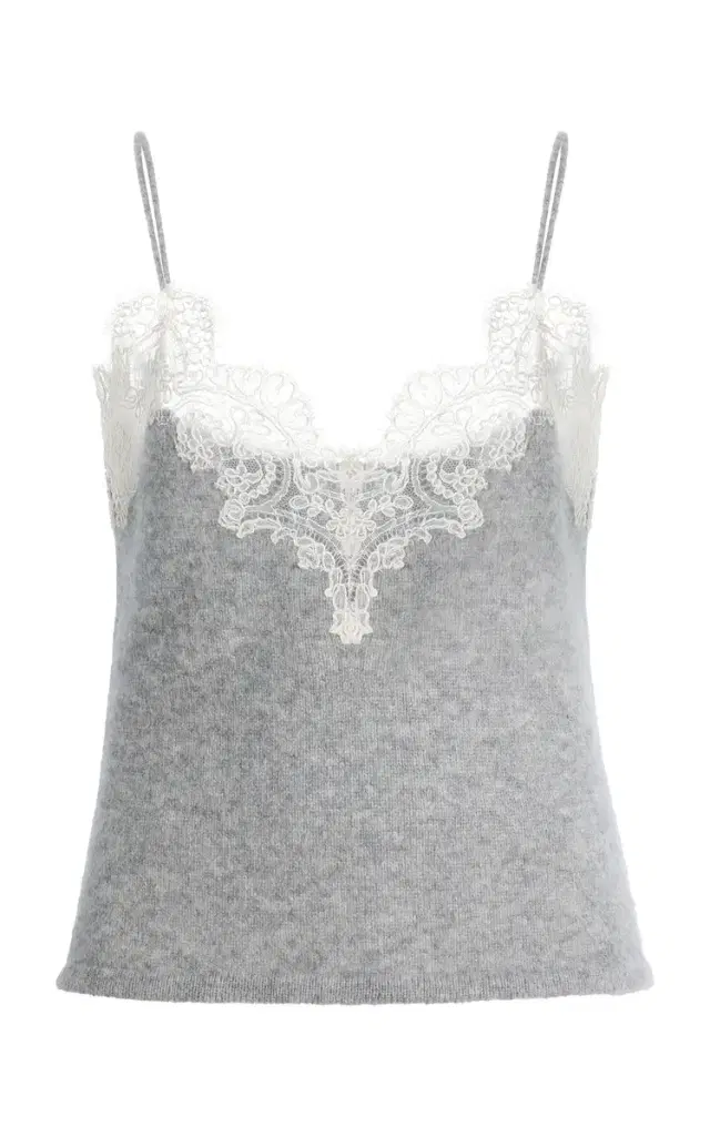 Adam Lippes Beatrix Brushed Cashmere Cami