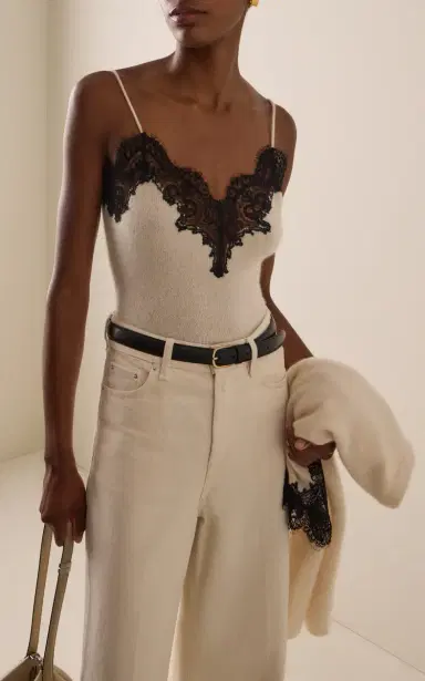 Adam Lippes Beatrix Brushed Cashmere Cami | Thumbnail 4 Adam Lippes Beatrix Brushed Cashmere Cami | Thumbnail 4