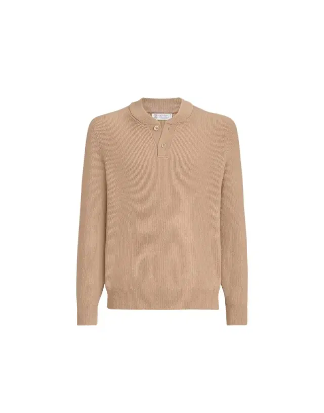 Brunello Cucinelli Sweater with Henley collar