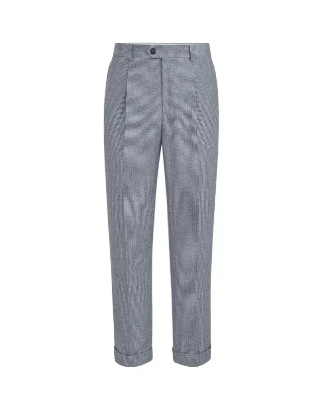 Brunello Cucinelli Houndstooth flannel trousers