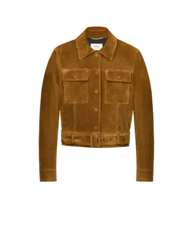 Yves Saint Laurent jacket in vintage split leather | Thumbnail 1 Yves Saint Laurent jacket in vintage split leather | Thumbnail 1