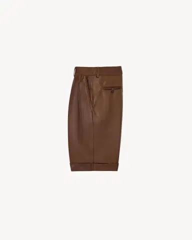 Yves Saint Laurent bermuda shorts in lambskin | Thumbnail 3 Yves Saint Laurent bermuda shorts in lambskin | Thumbnail 3