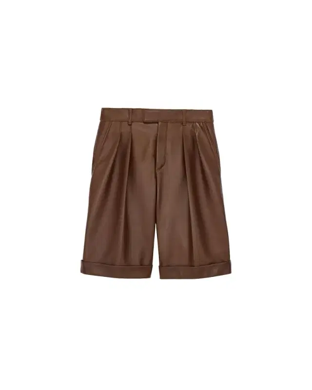 Yves Saint Laurent bermuda shorts in lambskin