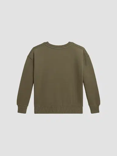 Polo Ralph Lauren Little Girl's & Girl's Polo Bear Crewneck Sweatshirt - Cruise Olive - Size 16 | Thumbnail 2 Polo Ralph Lauren Little Girl's & Girl's Polo Bear Crewneck Sweatshirt - Cruise Olive - Size 16 | Thumbnail 2
