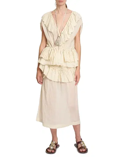 Dries Van Noten Women's Shelby Ruffled Layered Skirt | Thumbnail 2 Dries Van Noten Women's Shelby Ruffled Layered Skirt | Thumbnail 2