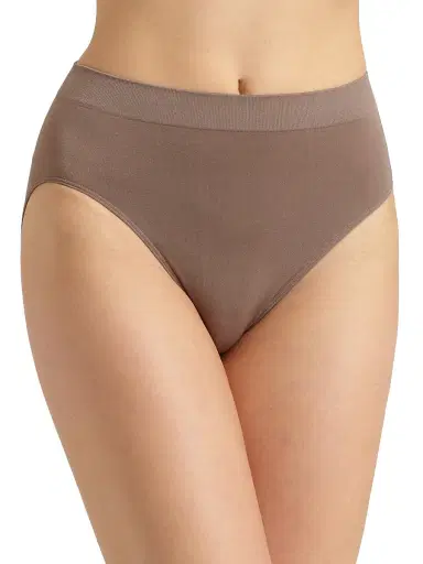Wacoal Women's B-Smooth Hi-Cut Brief - Cappuccino - Size Large | Thumbnail 1