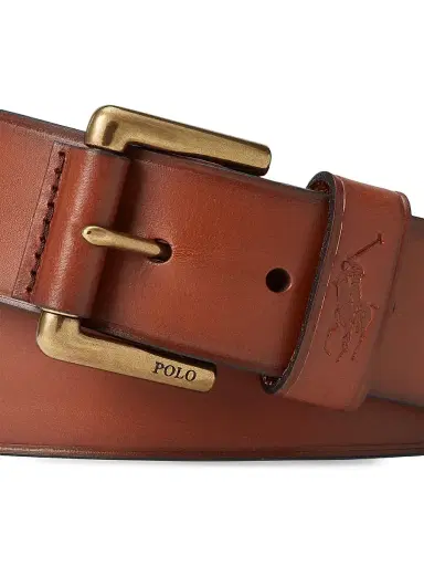 Polo Ralph Lauren Men's Pony Keeper Leather Belt | Thumbnail 2 Polo Ralph Lauren Men's Pony Keeper Leather Belt | Thumbnail 2