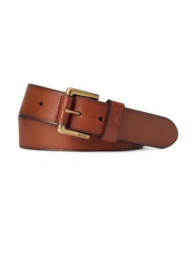 Polo Ralph Lauren Men's Pony Keeper Leather Belt | Thumbnail 1 Polo Ralph Lauren Men's Pony Keeper Leather Belt | Thumbnail 1