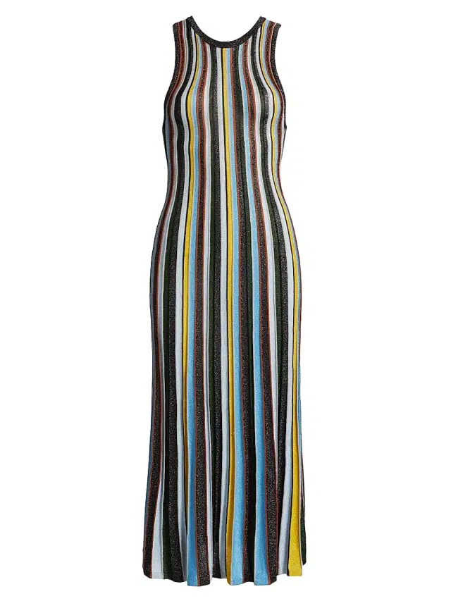 Milly Women's Striped Tank Midi-Dress