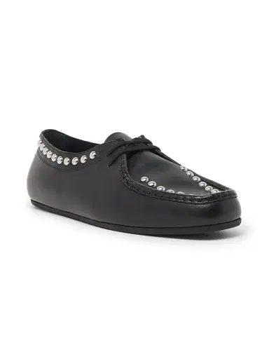 Jil Sander Men's Studded Lace-Up Leather Shoes - Black - Size 12 | Thumbnail 2