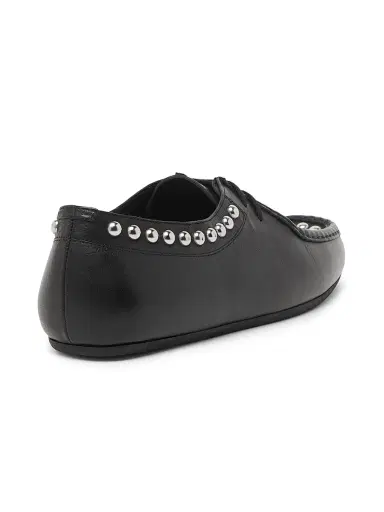 Jil Sander Men's Studded Lace-Up Leather Shoes - Black - Size 12 | Thumbnail 3