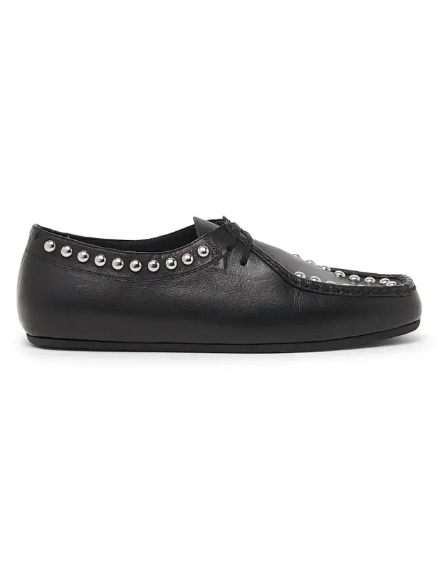 Jil Sander Men's Studded Lace-Up Leather Shoes - Black