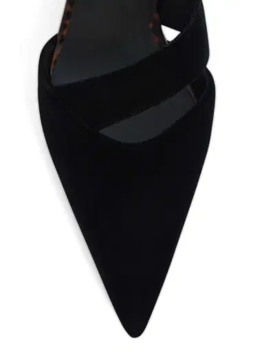 Balmain Velvet and printed patent leather mules | Thumbnail 5