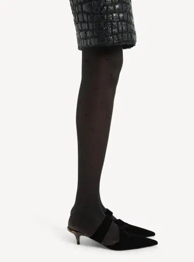 Balmain Velvet and printed patent leather mules | Thumbnail 6