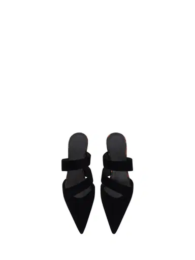 Balmain Velvet and printed patent leather mules | Thumbnail 7
