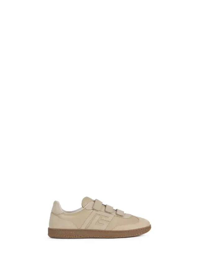 Balmain Swan sneakers in smooth leather and suede